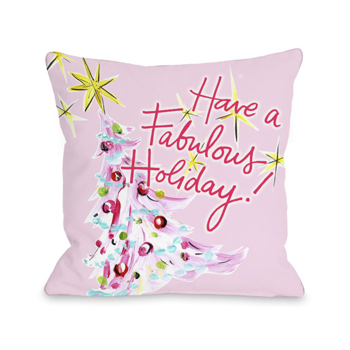 One Bella Casa Fabulous Holiday Throw Pillow & Reviews Wayfair